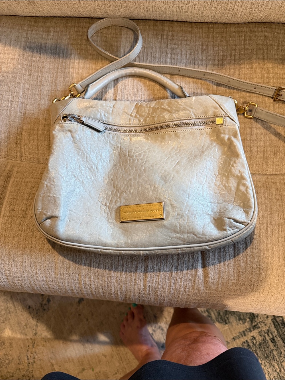 Marc by Marc Jacob crossbody bag100% lamb’s leather for the body and cows leathe